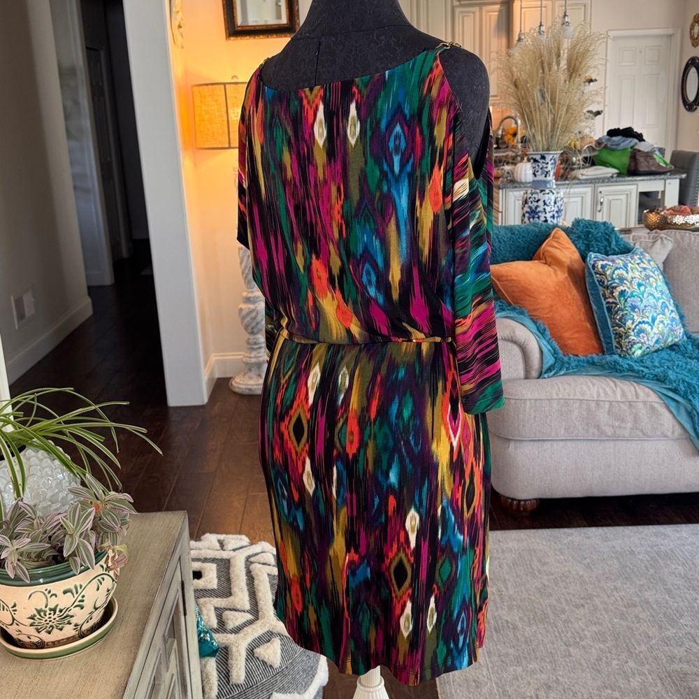 Colorful Geometric Pattern Dress size small - Picture 4 of 5